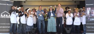 Kidding aside, Redford actually gets my vote for "Best Dressed" this year. Not only did she cycle through a series of outfits, she is the first politician I've seen pull off a "Stampede skirt".