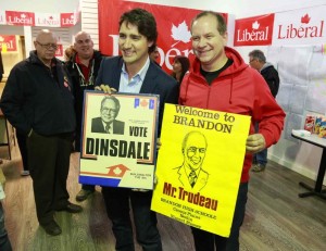 Trudeau was so confident in the wake of the Forum poll, that he started waving "Vote PC" signs on the campaign trail in Brandon-Souris.