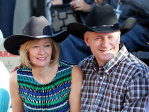 In what could very well be his final Stampede as Prime Minister, Stephen Harper leaves the leather vest at home.